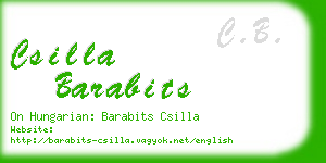 csilla barabits business card